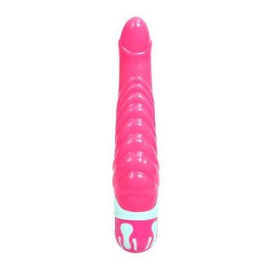 Vibratore stimolante con rilievi, 10 funzioni, 21,8 cm rosa